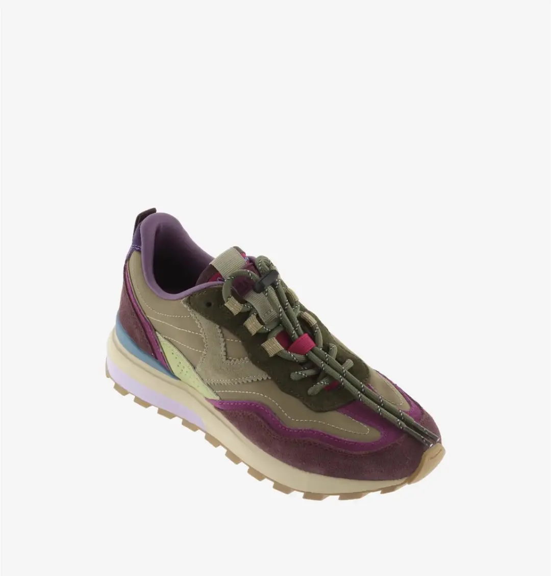 Victoria Luna Nylon Suede Sneakers Beige - afbeelding 4 van 6