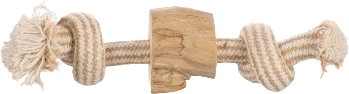 Flamingo Java Met Blok Houten Speelgoed Hond