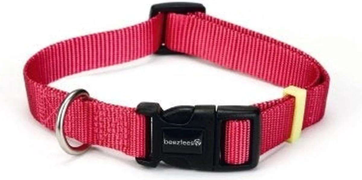 Beeztees Hondenhalsband Uni Roze 20-30cm x 10mm