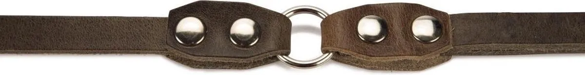 Beeztees Leren Looplijn Connex - 110cm x 12mm - Grijs - afbeelding 4 van 4
