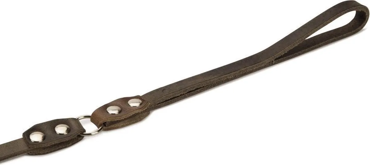 Beeztees Leren Looplijn Connex - 110cm x 12mm - Grijs - afbeelding 3 van 4