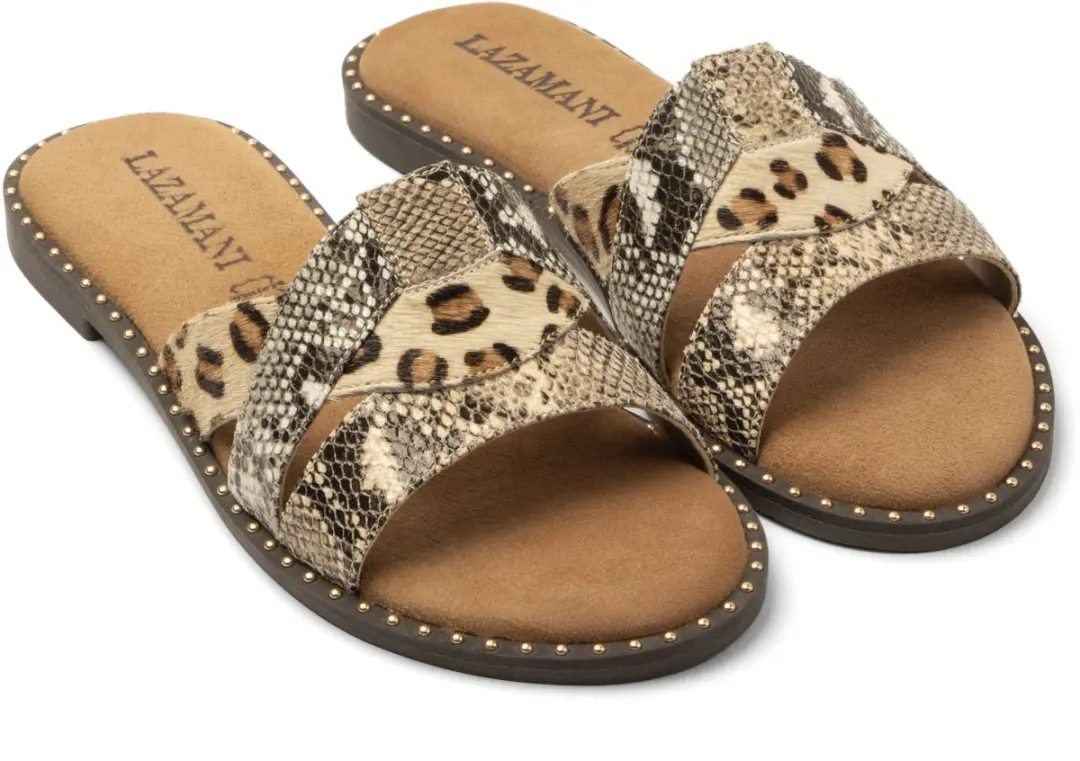 Lazamani Suze Slippers Beige - afbeelding 2 van 6
