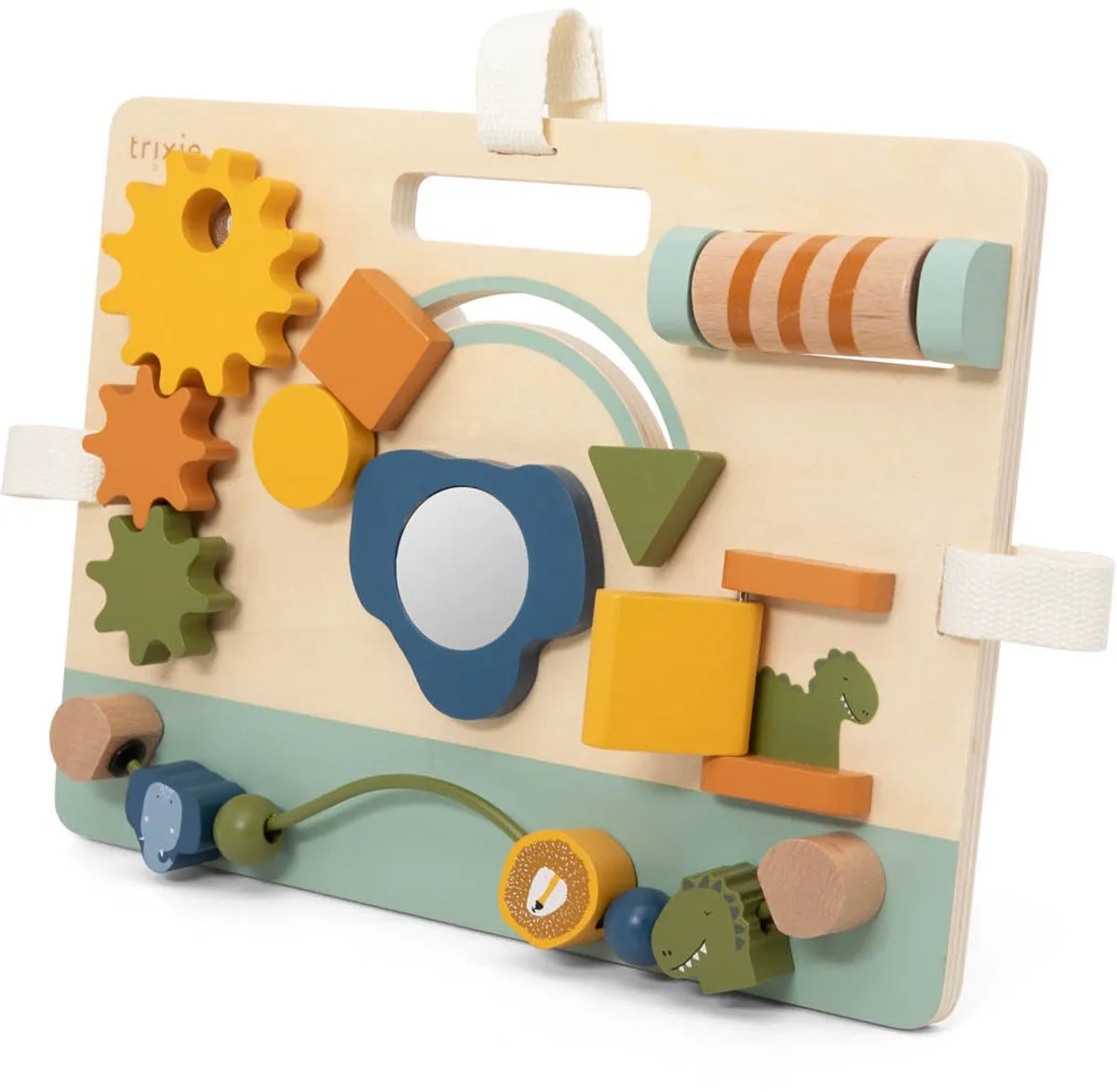 Trixie Houten Activiteitenpaneel Mrs. Elephant - Blauw