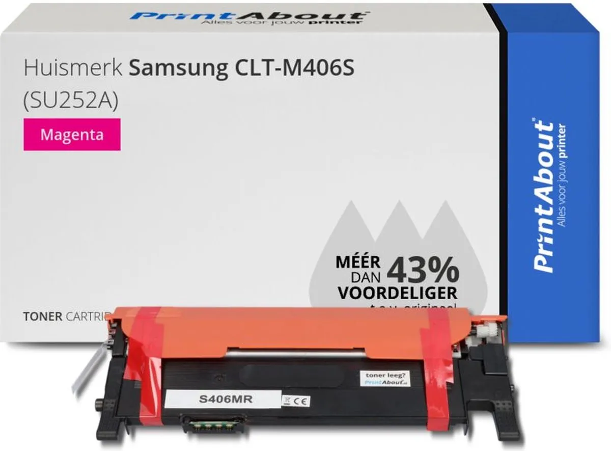 PrintAbout CLT-M406S Toner Magenta - 1.750 pagina's