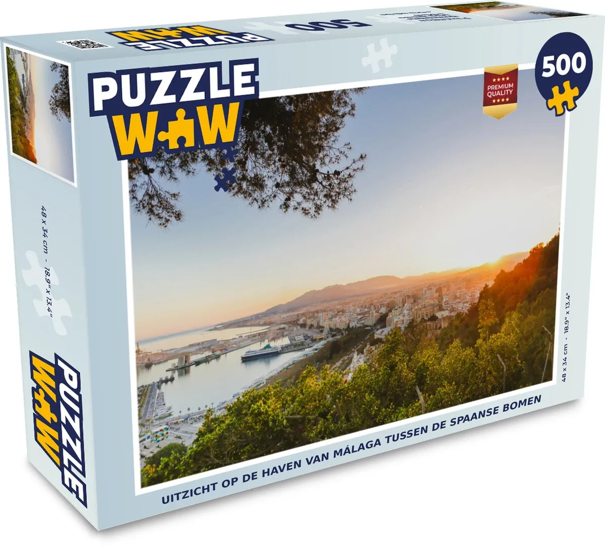 PuzzleWow Legpuzzel Málaga 500 Stuks