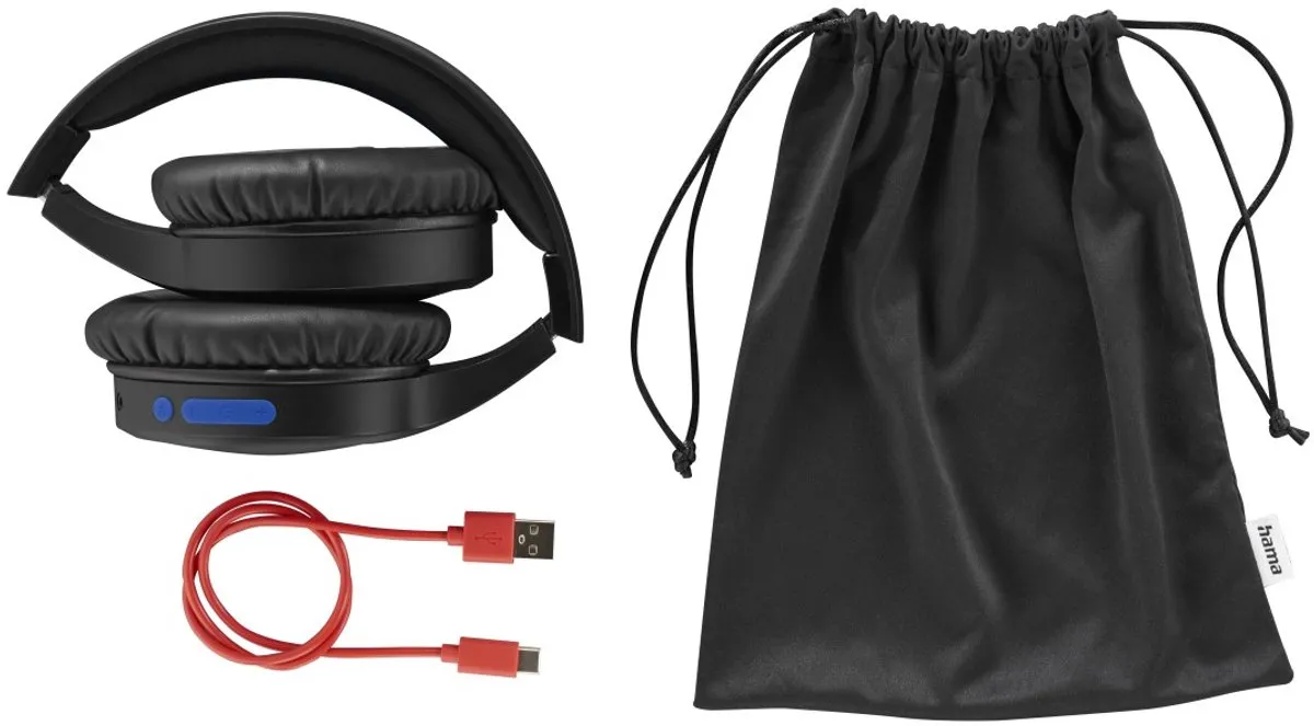 Hama Spirit Focused Headset 00184160 - ANC - Zwart/Blauw