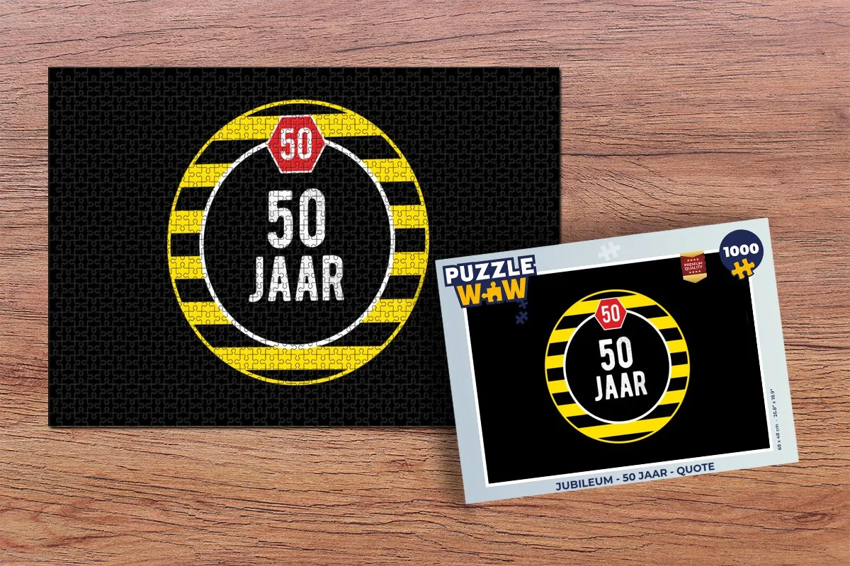 PuzzleWow Jubileum Legpuzzel 1000 Stuks - Multicolor