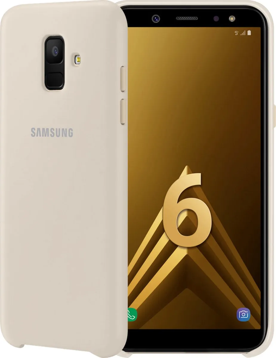 Samsung Galaxy A6 Dual Layer Cover - Goud