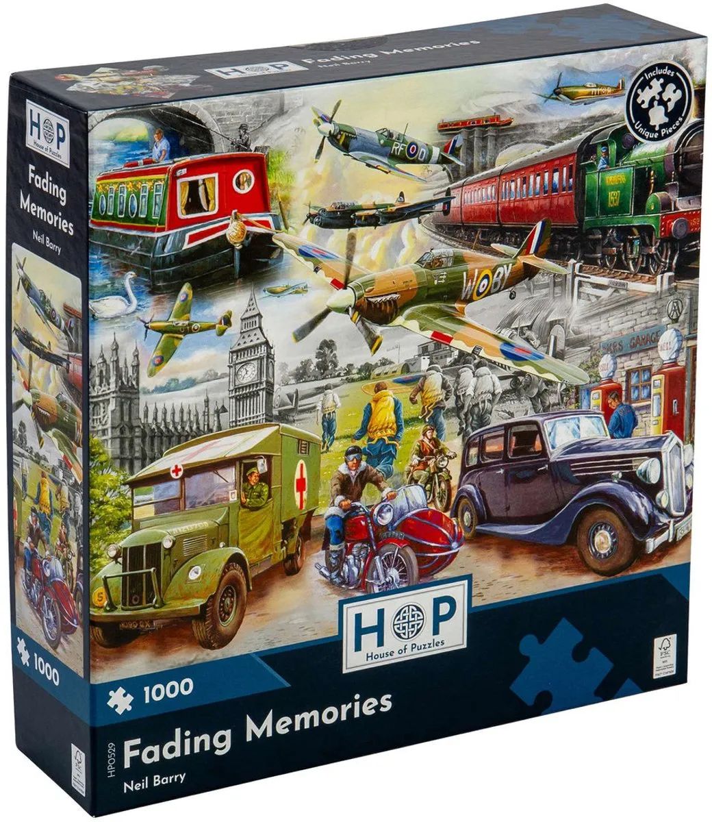 House Of Puzzles Fading Memories Puzzel 1000 Stukjes HP0529 - Multicolor