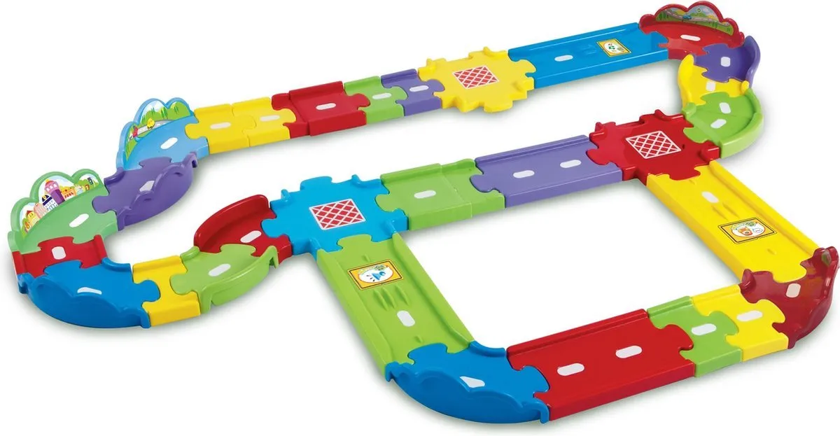 Vtech Toet Toet Auto's Wegdelen Deluxe 80-148123 - 30 Stuks - Multikleuren