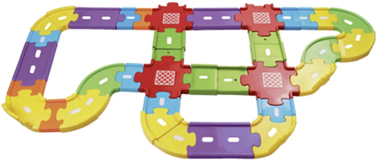 Vtech Toet Toet Auto's Wegdelen Deluxe 80-148123 - 30 Stuks - Multikleuren
