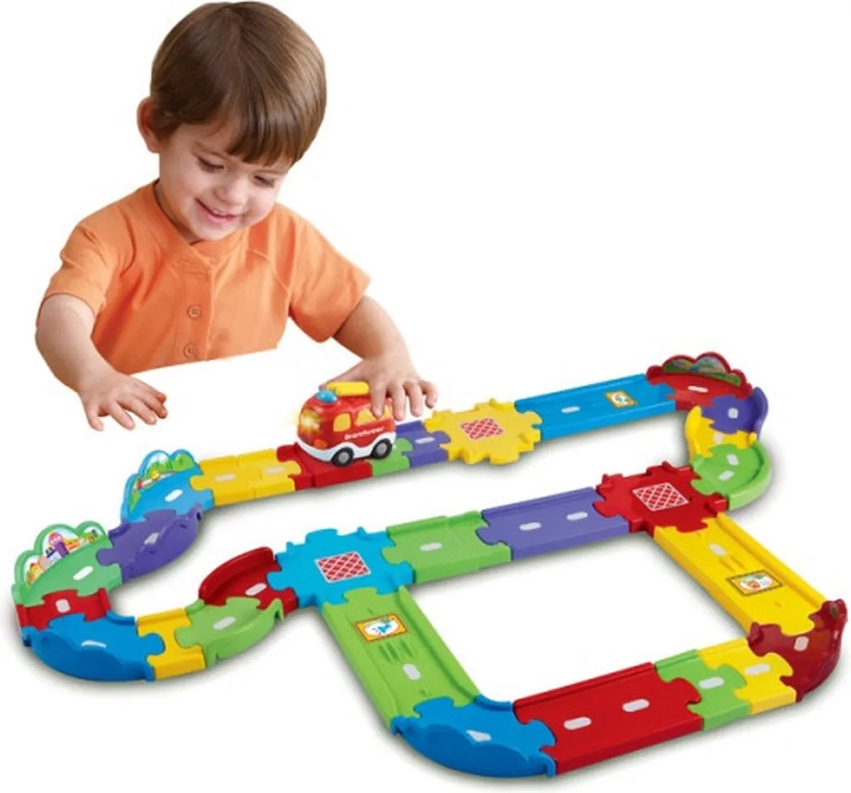 Vtech Toet Toet Auto's Wegdelen Deluxe 80-148123 - 30 Stuks - Multikleuren