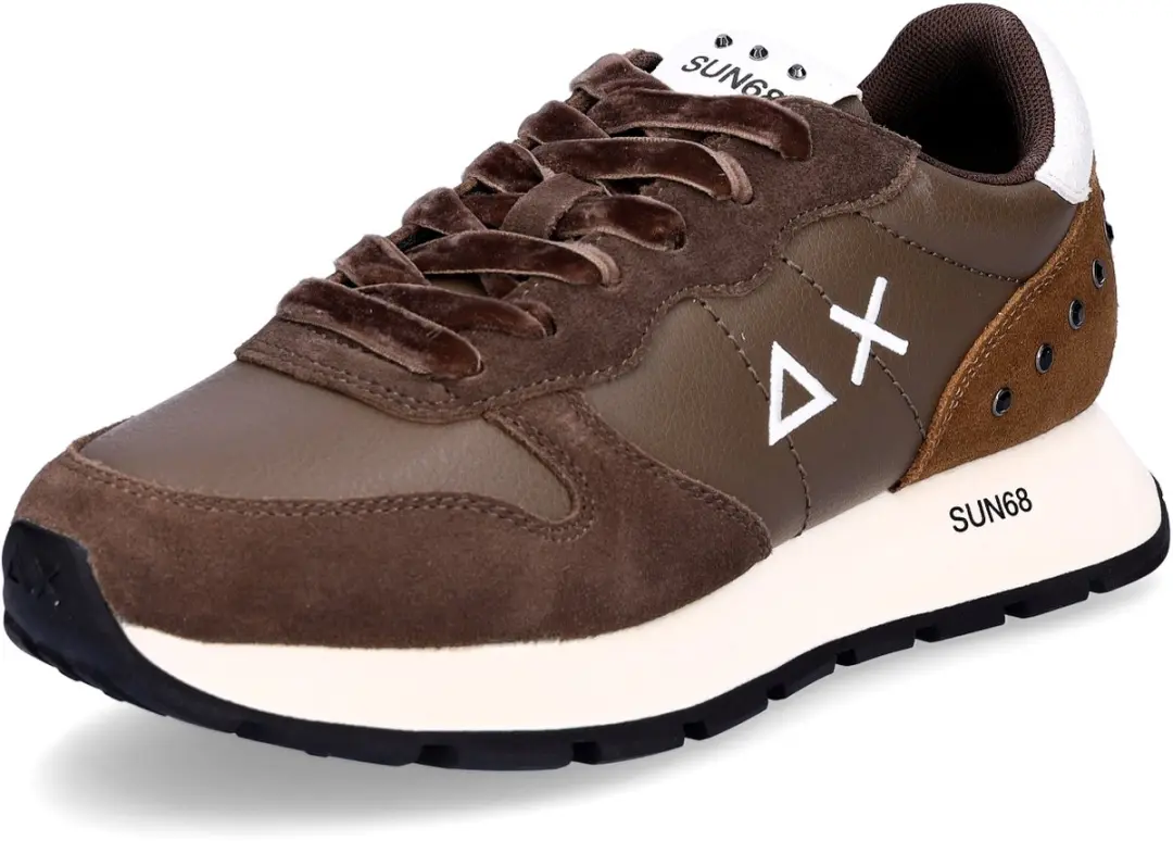 Sun68 dames sneaker Ally Studs bruin