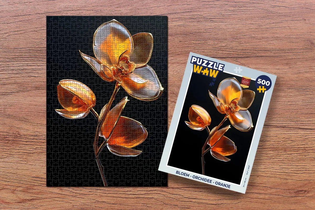 PuzzleWow Bloem Orchidee Legpuzzel 500 Stuks - MPN 8721375321584