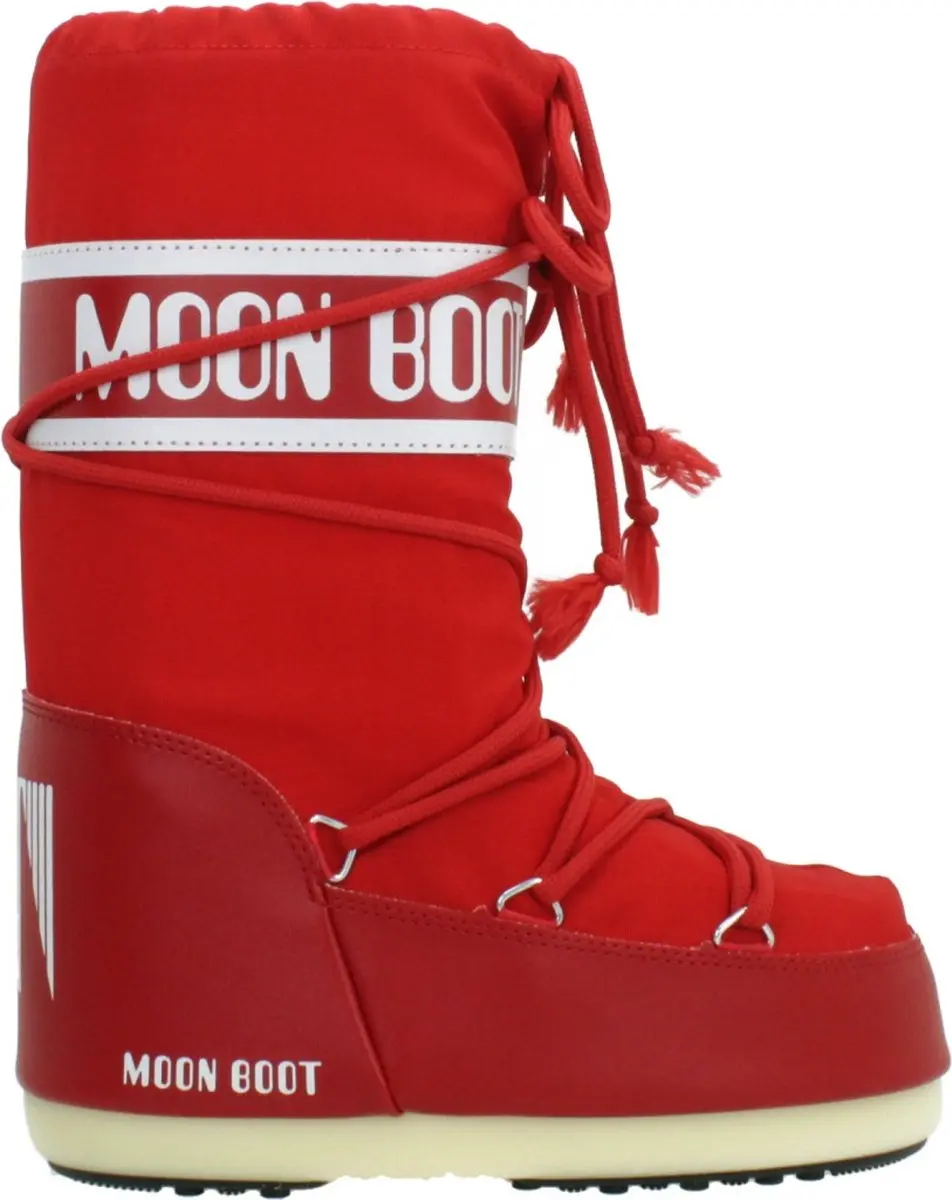 Moon Boot Icon Nylon Laarzen Rood EU 23-26 Kinderen