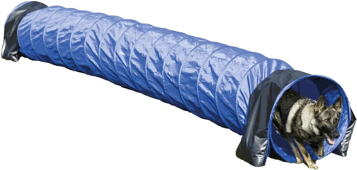 Trixie Nylon Trainingstunnel Blauw 40x200cm
