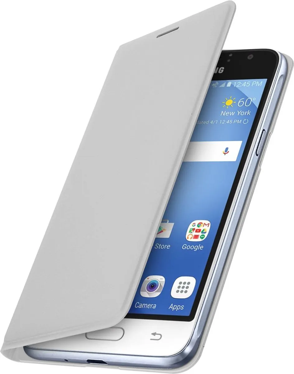 Samsung Flip Wallet Hoes - J120 - Wit