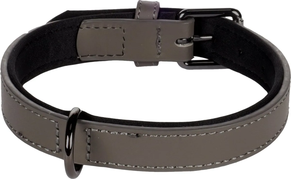 Flamingo Binti Halsband - Neopreen Grijs S/M 31-39cm