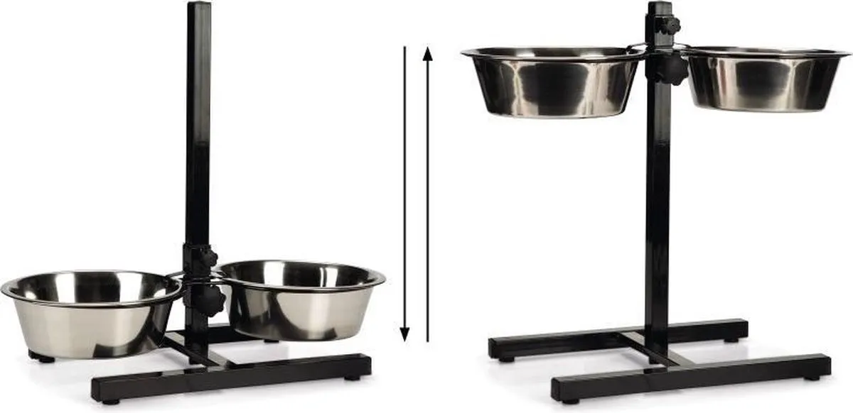 Beeztees Standaard Hondenbak - 25 cm - Zwart