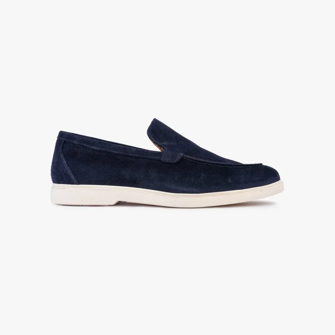 Omnio odin loafers heren navy suède
