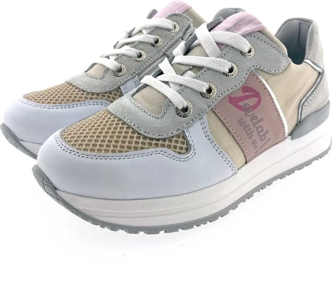 Develab 41400 Veterschoenen - wit/combi 37 - afbeelding 5 van 6
