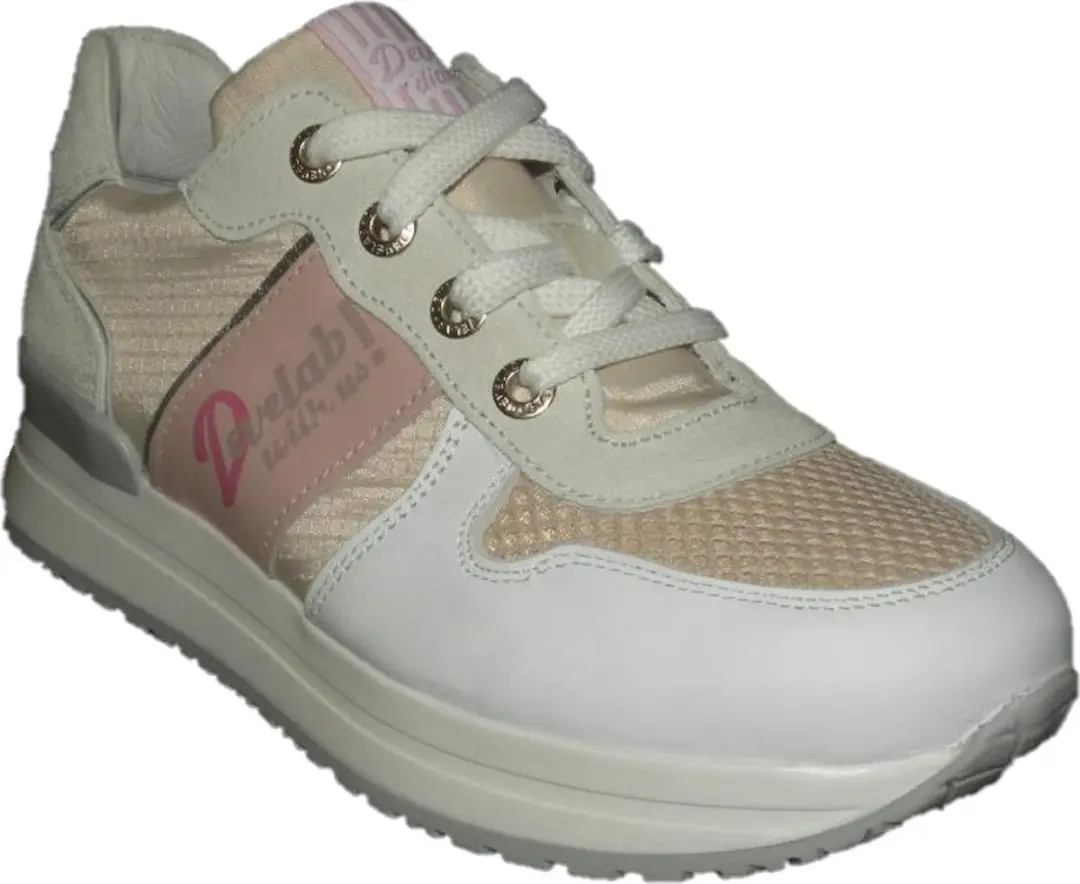 Develab 41400 Veterschoenen - wit/combi 37 - afbeelding 3 van 6