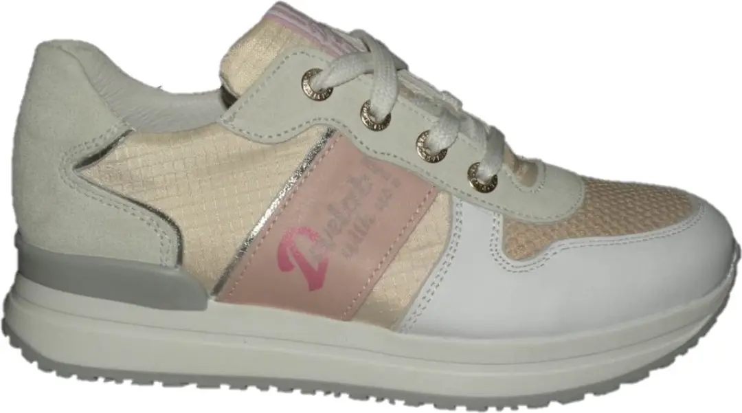Develab 41400 Veterschoenen - wit/combi 37 - afbeelding 2 van 6