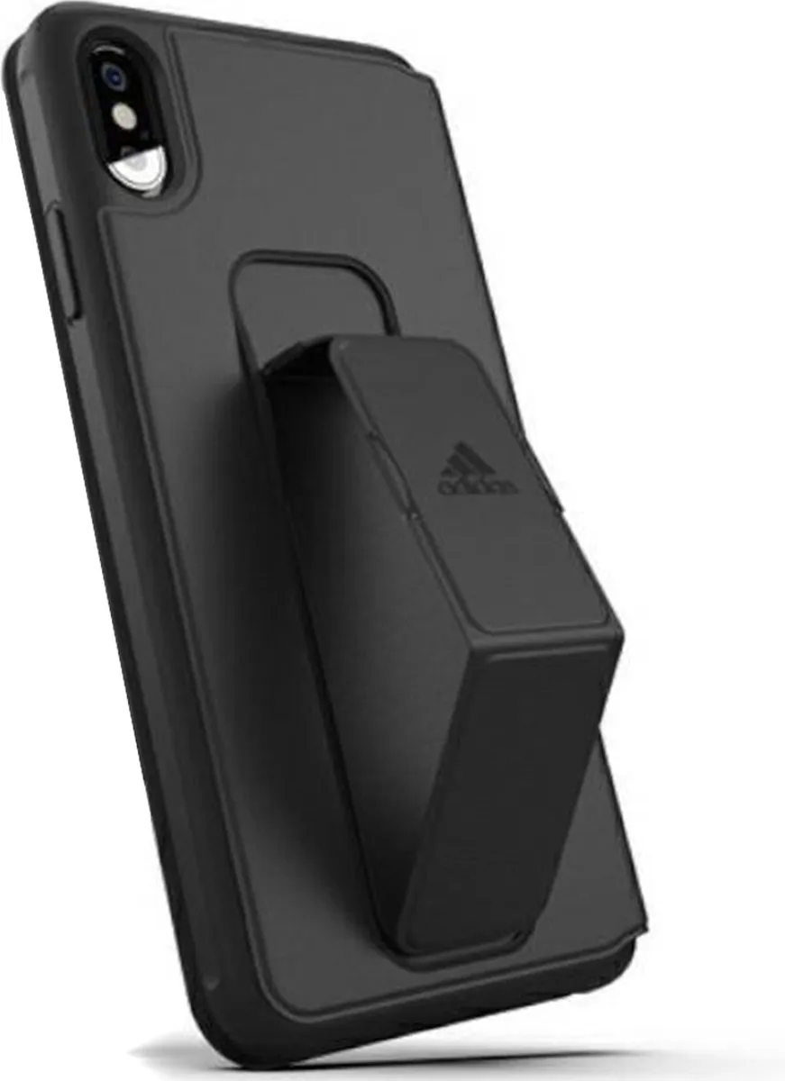 Adidas Folio Grip Case TPU iPhone XS Max - Zwart - afbeelding 2 van 6