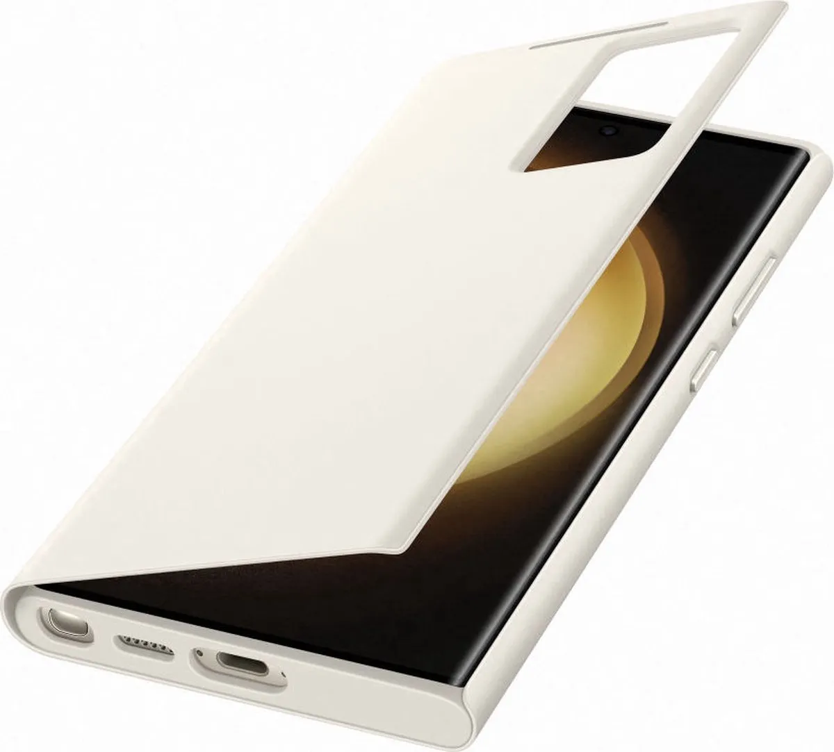 Samsung Smart S View Hoesje EF-ZS918CUEGWW - Galaxy S23 Ultra - Beige