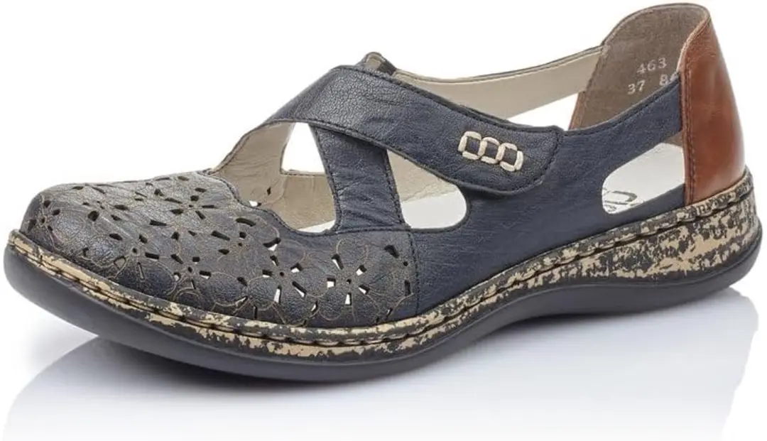 Rieker Dames Lage Schoenen Blauw