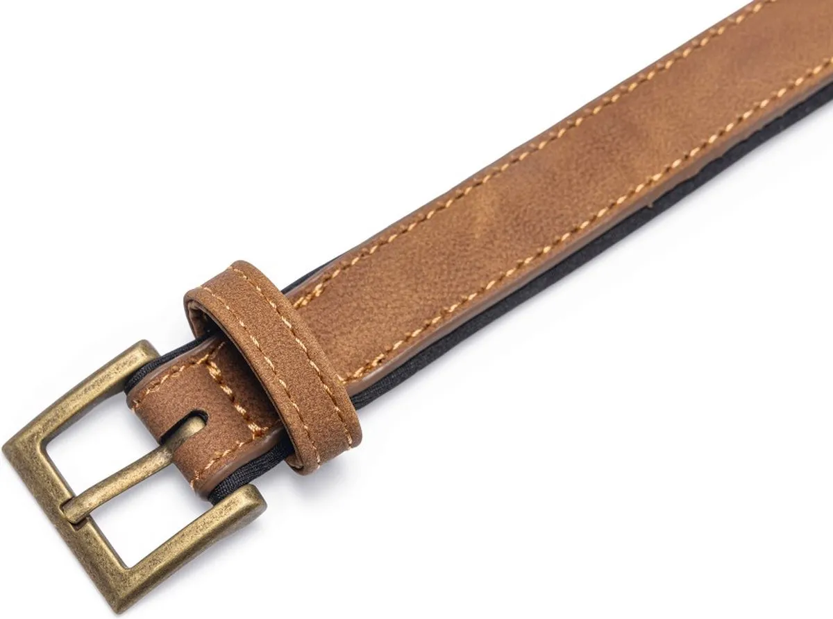 Beeztees Balacron Ax Halsband Hond - Bruin - 36-44cm x 20mm