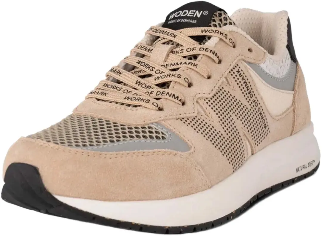 Woden Rigmor Open Mesh Sneakers - 39 - Coffee Cream - afbeelding 4 van 6