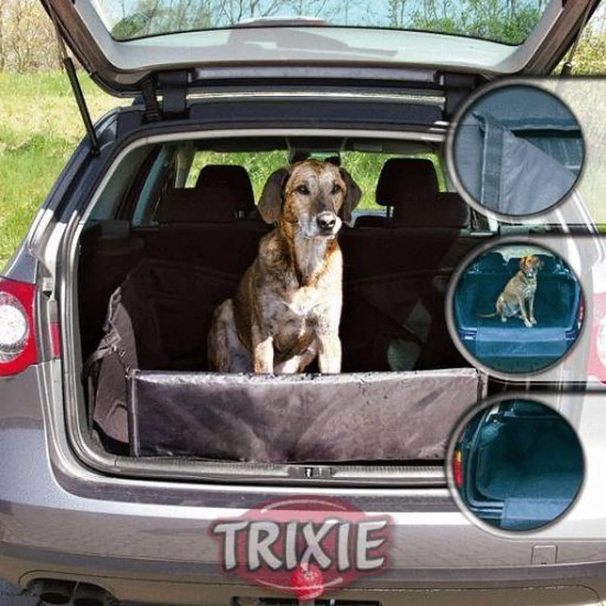 TRIXIE Honden auto beschermhoes kofferbak 164x125 cm zwart 1314