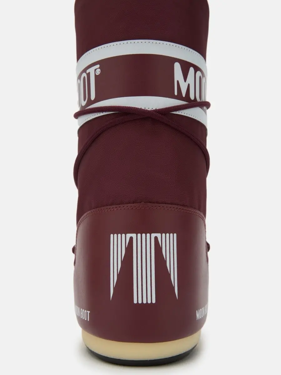 MOON BOOT ICON NYLON BURGUNDY Thermoboots / Snowboots / Sneeuwlaarzen Jongen/Meisje - Bordeaux - 35-38 - (8059791088065)