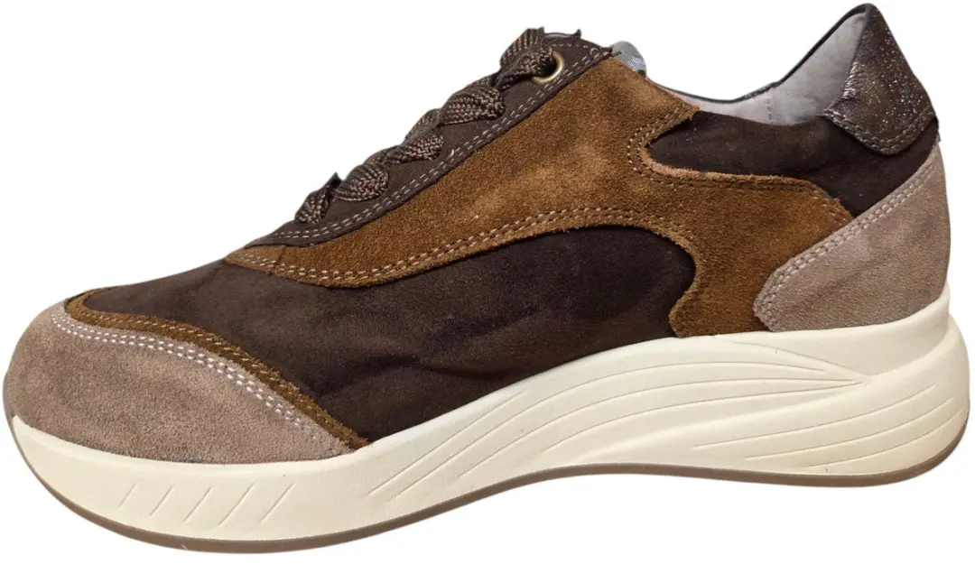 DL Sport 7130HK Dames Sneakers - Donkerbruin - afbeelding 4 van 6