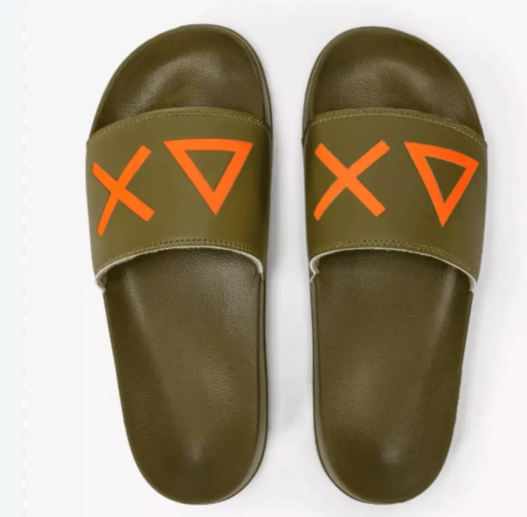 Sun68 Slippers Logo Army