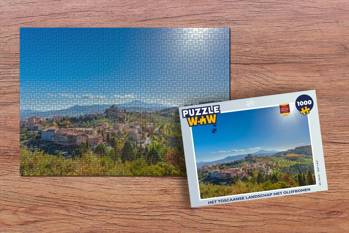 PuzzleWow Toscane Legpuzzel 1000 Stuks - Multicolor