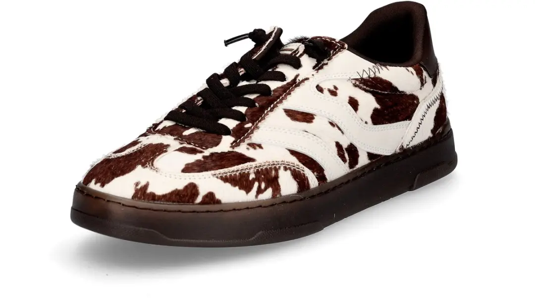 MRP sneaker dames Tavona koeienhuid bruin/ecru