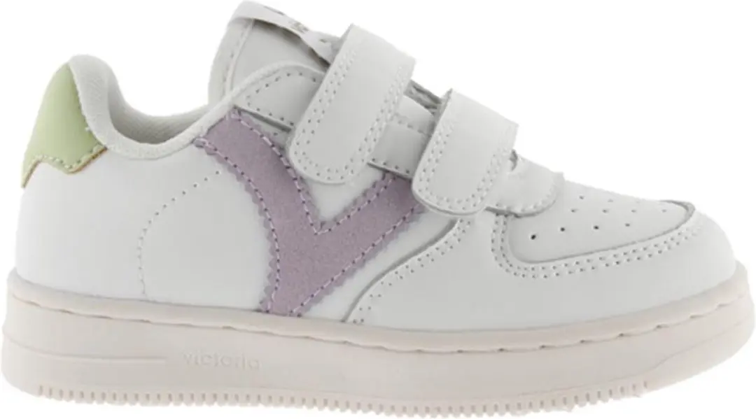 Victoria Tiempo Tiras Efecto Piel Sneaker - Paars - afbeelding 3 van 6
