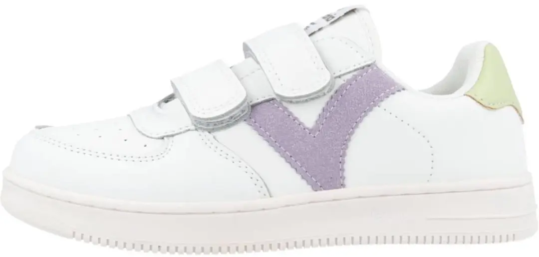 Victoria Tiempo Tiras Efecto Piel Sneaker - Paars - afbeelding 2 van 6