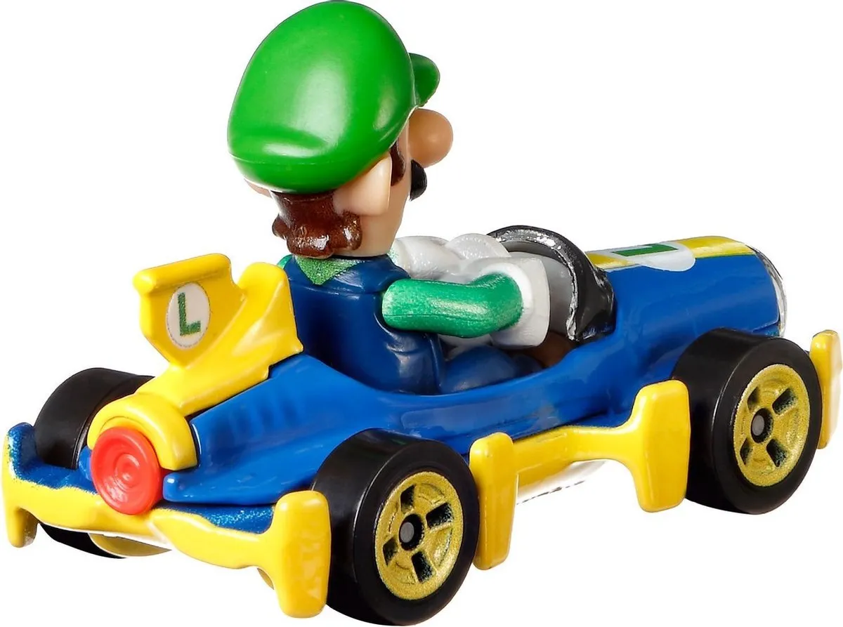 Hot Wheels Mario Kart Replica Diecast Luigi Mach 8 GBG27