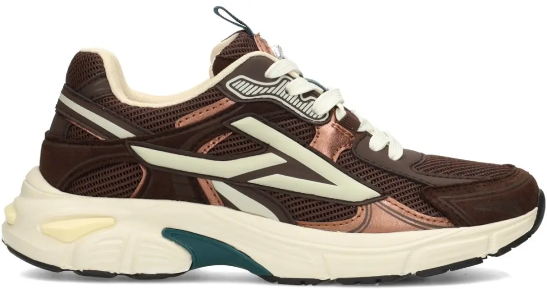 POSH by Poelman GINNY Dames Sneakers - Donker bruin - afbeelding 2 van 2