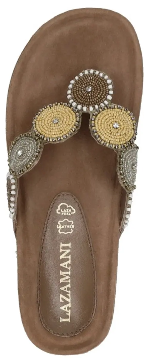 Lazamani Teenslippers Teenslippers - Beige - Maat 43