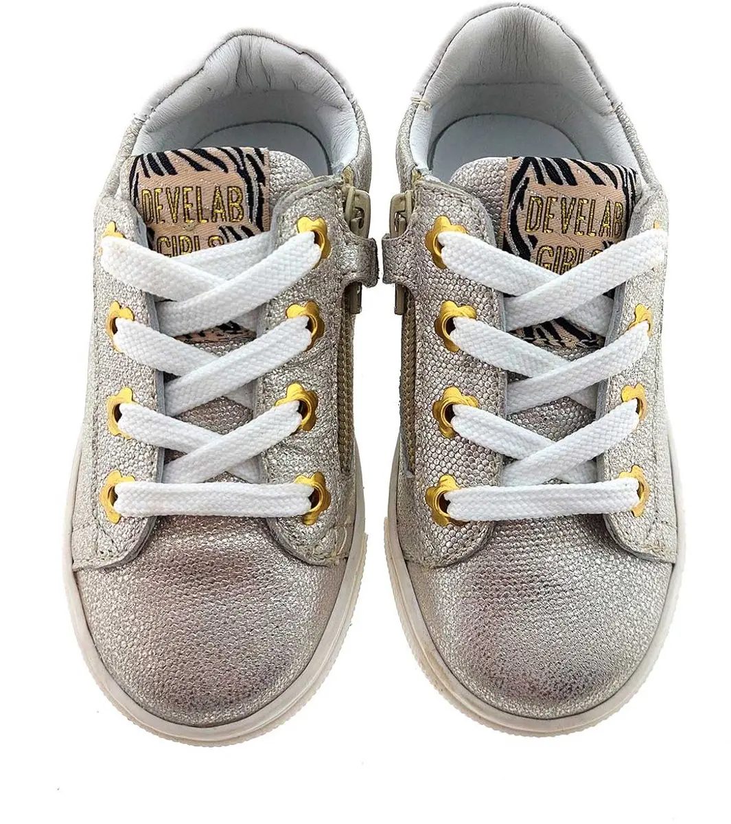 Develab 44708 Sneakers Meisjes - Zilver - Maat 25 - afbeelding 3 van 6