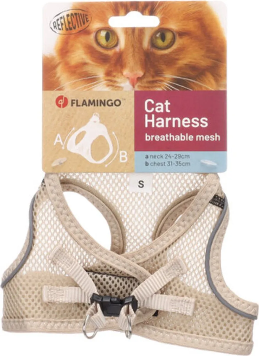 Flamingo Step&Go Kattenharnas Berta - S