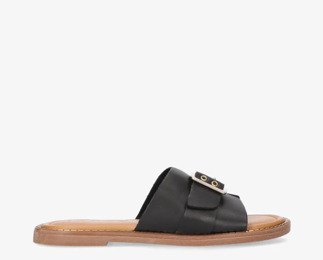 Tango audrey buckle sandalen dames zwart leer