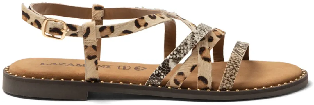 Yuna Multi Material Sandals