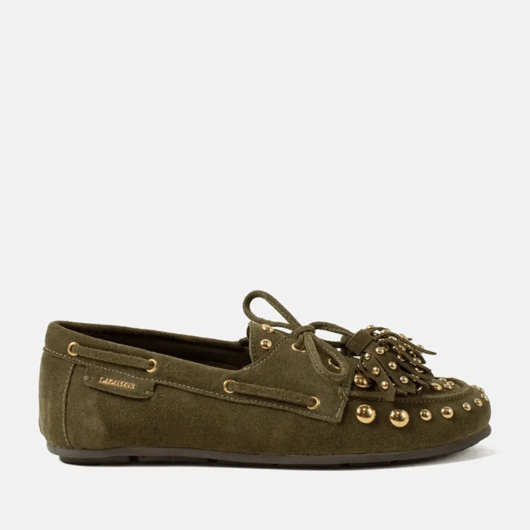Lazamani - Stella - Dames - Mocassins - Groen - afbeelding 2 van 2