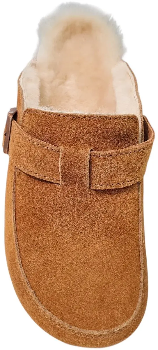 Fellhof Elvas 3208 Dames Pantoffels Merinowol Cognac 43 - afbeelding 2 van 4