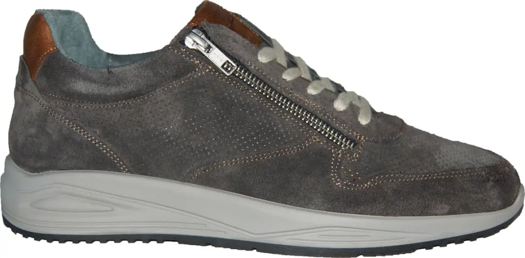 Piedro 1214609470 Wijdte G Sneakers - Grijs/Cognac 42 - afbeelding 2 van 6